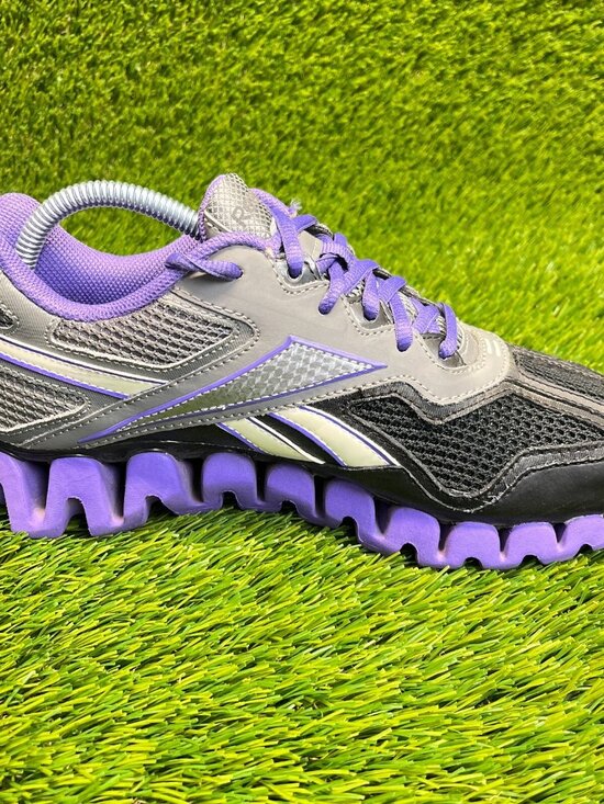 Reebok ZigTech Energy Mens Size 6.5 Gray Black Purple Running Workout Shoes main image 5